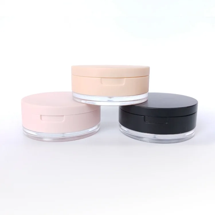 Factory Stock Supply 10g Foundation Makeup Compact Powder Cosmetic Box Empty Loose Powder Case With Puff & Mirror