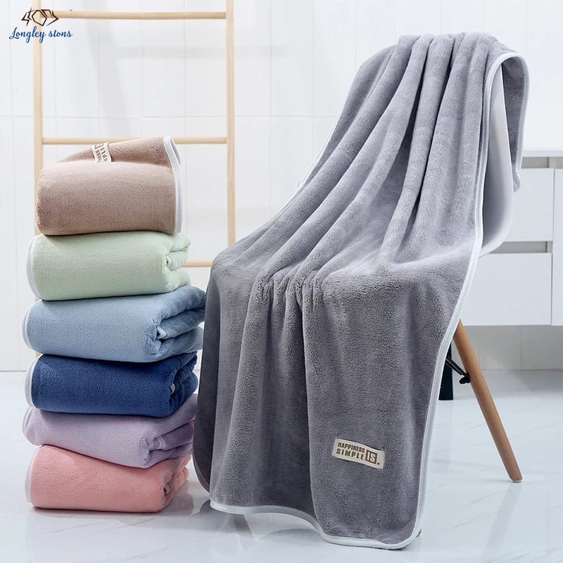havlu high quality microfiber fabric coral fleece bath towel face hand towel