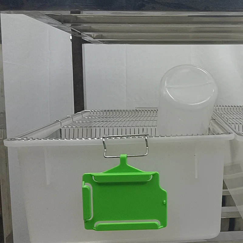 PC Plastic Green Landscape Rigid Badge Holder Label Holder for Mice Rats Rodents Breeding Cage