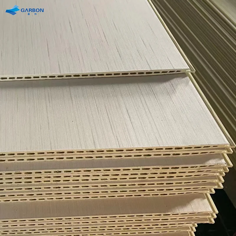 Ecological bamboo wood fiber wallboard PVC interior decoration wallboard intergrated wall panel