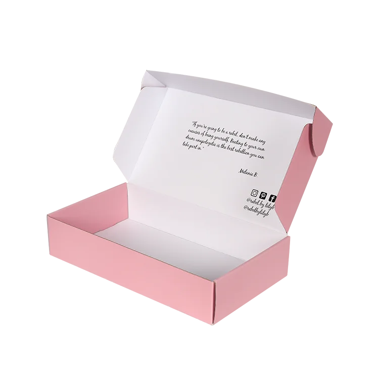 trending 2024 oem factory wholesale custom small box with logo pack 10cmx10cm shirt box packaging large pink cardboard box logo