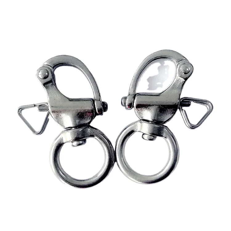 stainless steel rigging hardware heavy duty snap shackle D ring swivel bail