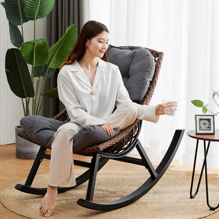 Прямая продажа с завода, комплект уличных стульев-качалок для террасы