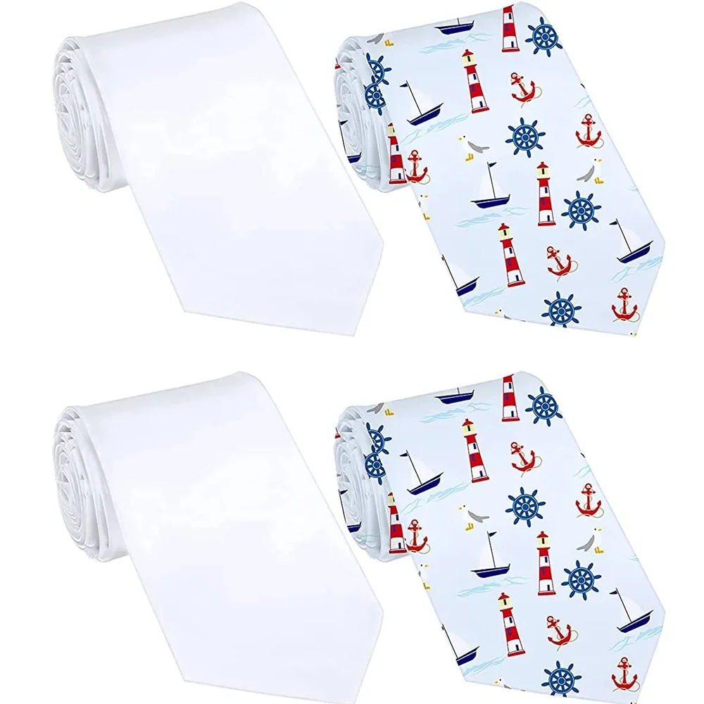 4PCS/Lot Sublimation Casual Men Ties Suit Custom Men Sublimation Banks Neck Tie for Holiday