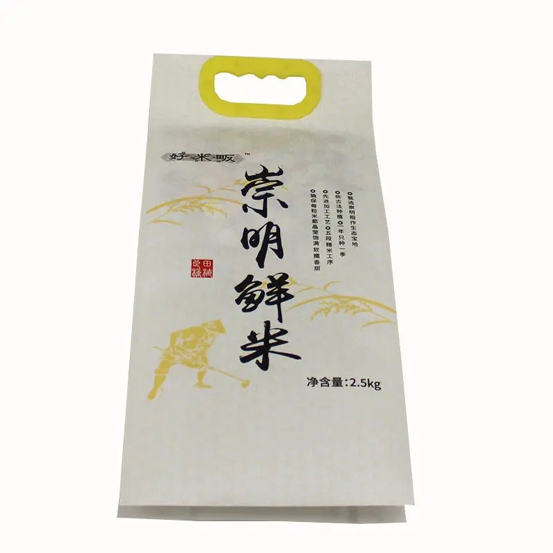 Wholesale Plastic Upright 1kg/2kg/5kg/10kg Wheat Grain Packaging  Nuts Coffee Beans Rice Bags