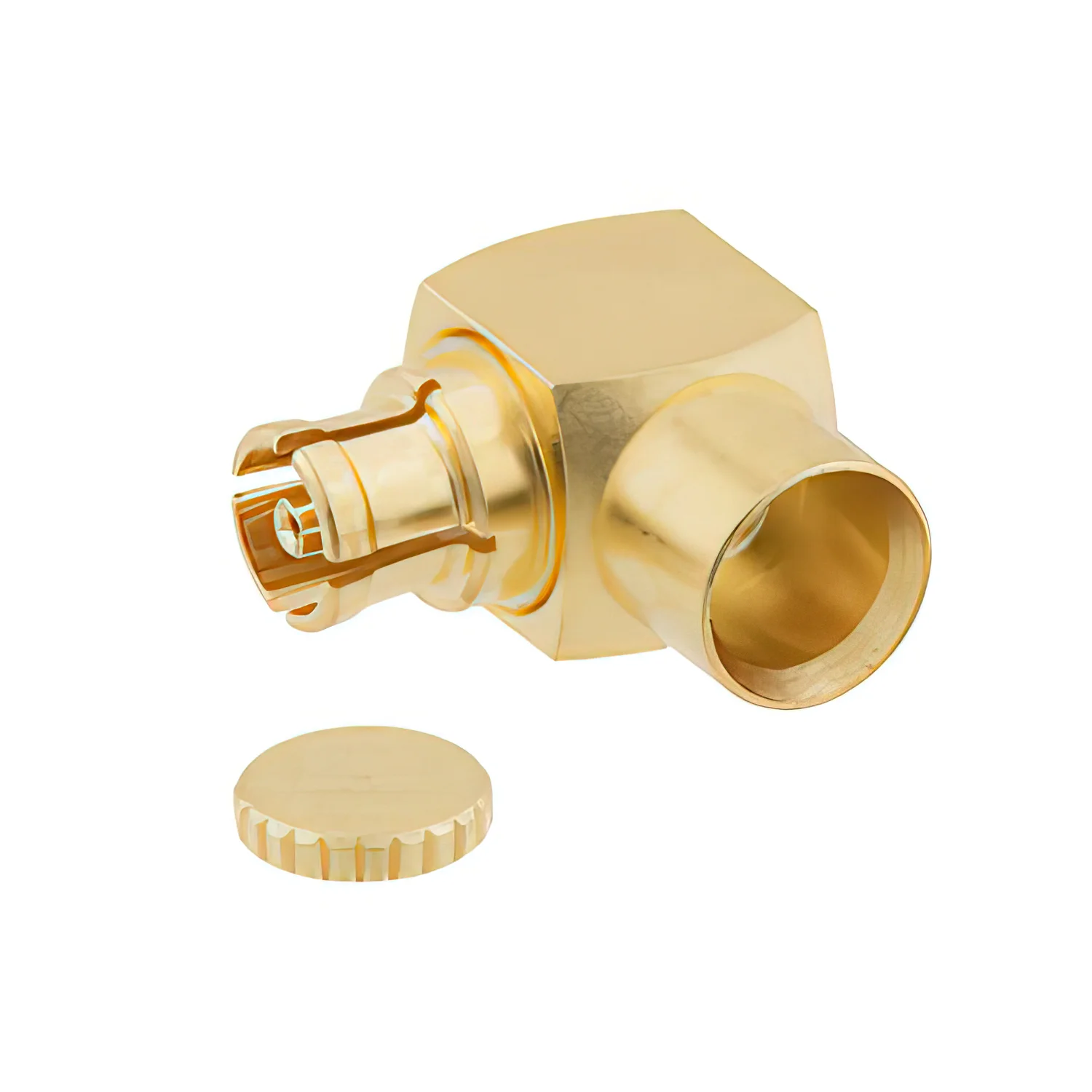 Mini SMP Female Right Angle Connector Solder Attachment for RG405