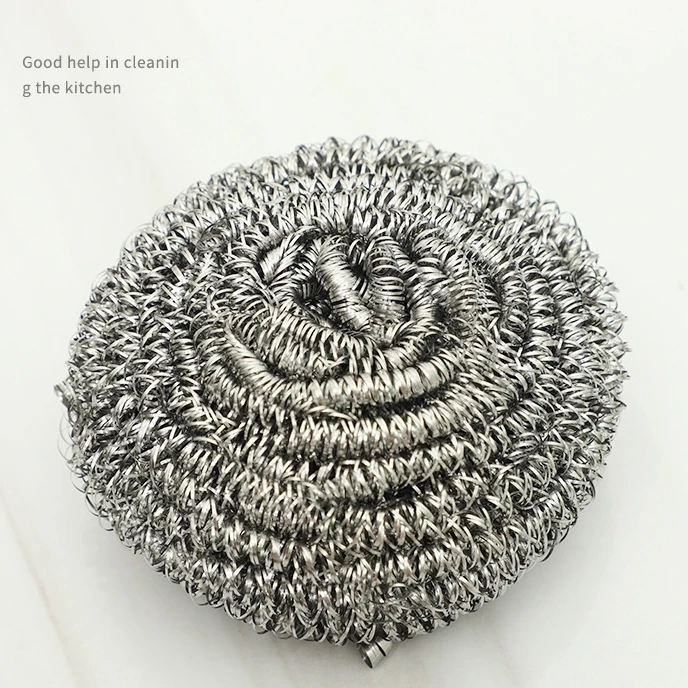 Wholesale Dishwashing Ball 410 Stainless Steel Kitchen Household Cleaning Ball Brush Sponge For Dishes Cleaning