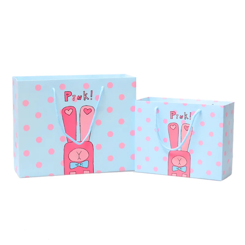 Factory wholesale pink shopping bag custom carton bag carton shopping bag in stock