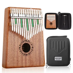 Best Selling Gecko 17 Key Kalimba Support Customizable Professional Musical Instrument Mini Wooden Thumb Piano Kalimba