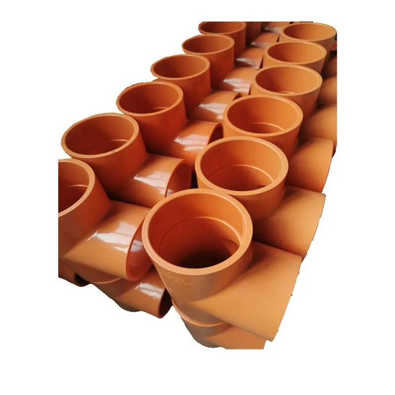 Orange High Density Pvc Resin Cpvc Plastic Power Cable Protection Pipe