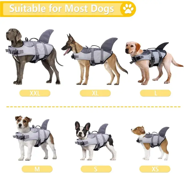 Personalized Float Coat  Buoyant Secure Reflective Dog Life Vest Jacket