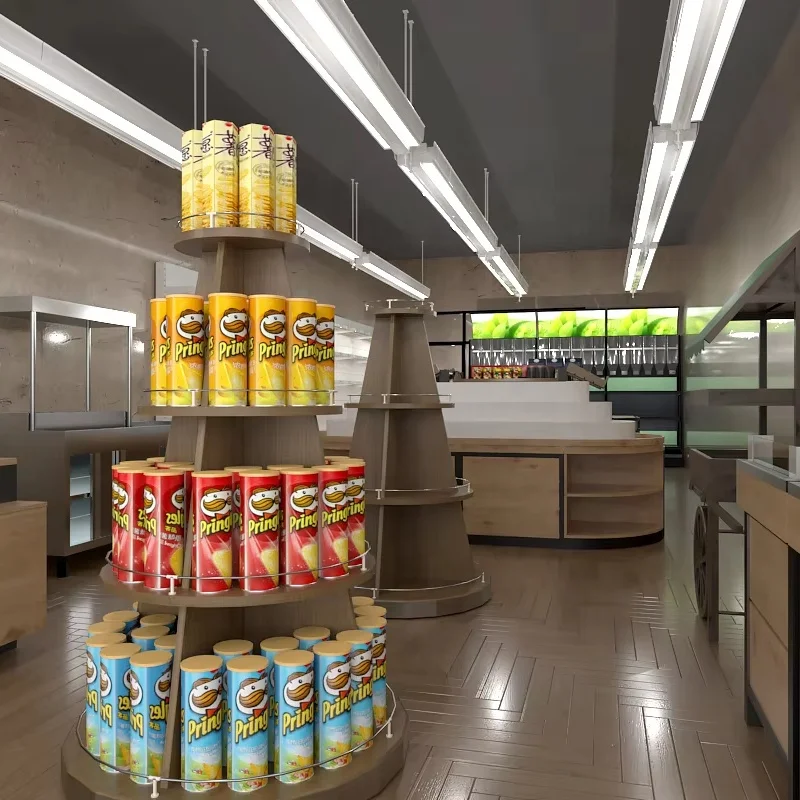 2D&3D floorplan Best Retail Displays & Store Fixtures supermarket grocery store design