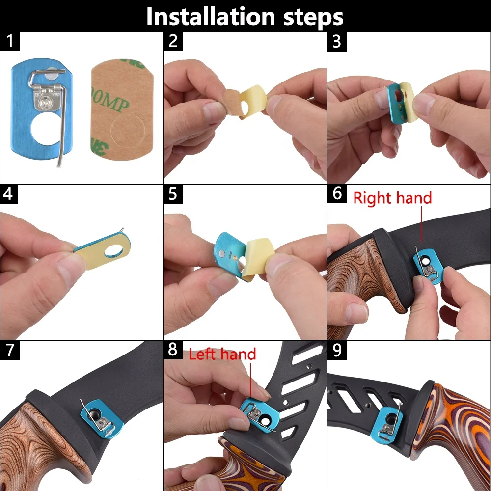 Elong Flipper Type Stainless Steel Self Adhesive Backing Target Magnetic Arrow Rest