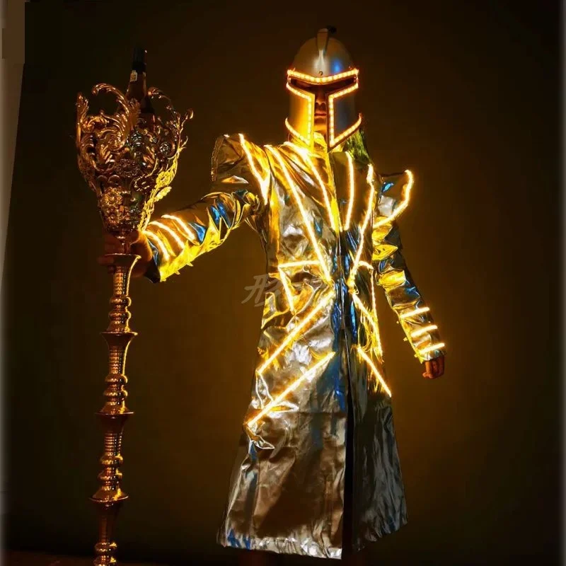 China Good Led Light Costume Led Performers Costume Masquerade Costumes For Men