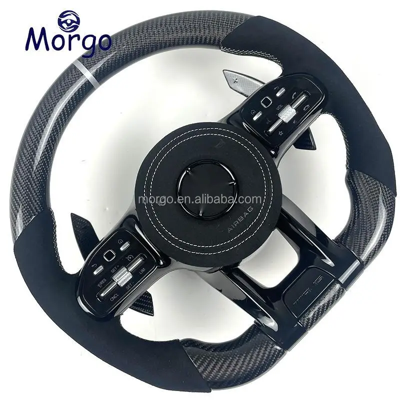 Custom carbon fiber Steering Wheel Upgrade Fit for Mercedes benz AMG W204 205 B C E G CL GL S Class  Steering Wheel