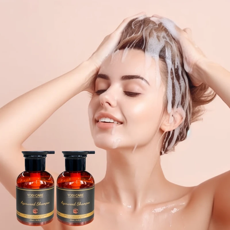 Free Sample 250ml Organic Shampoo Sulfate Free Nourishing Repairing Lasting Fragrance Agarwood Shampoo