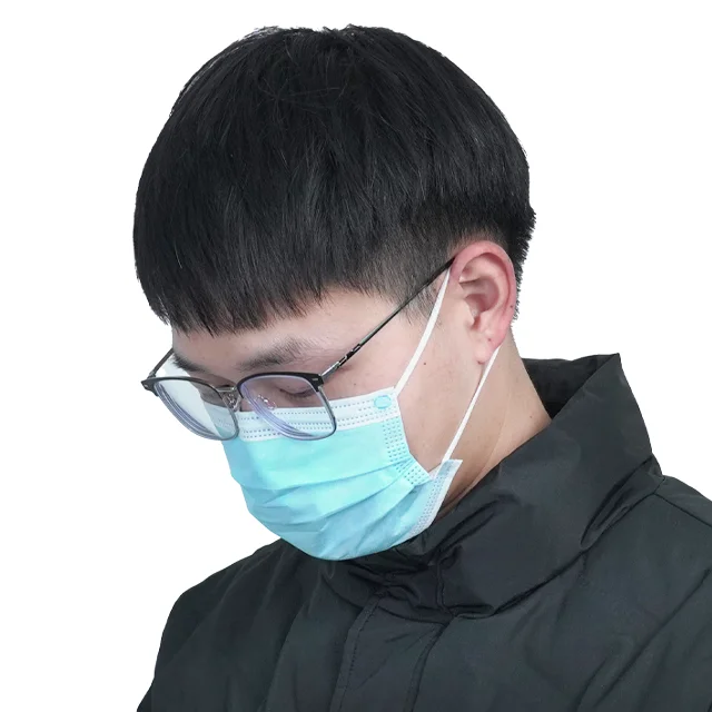 50pcs Pack Good Quality EN 14683 3 Ply Anti-virus Protective Surgical Medical Disposable Non-Woven Face Mask For Men And Women