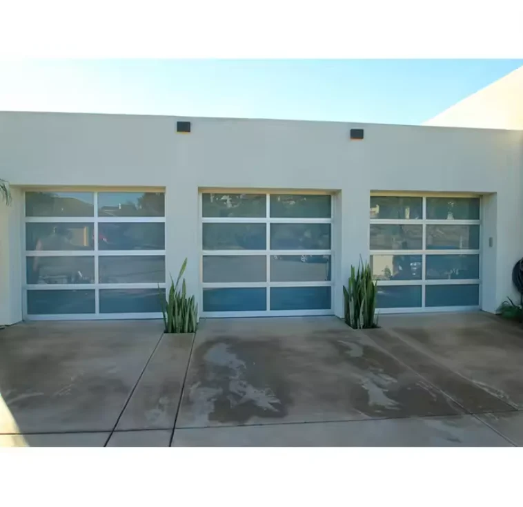 American style villa automatic lift garage door