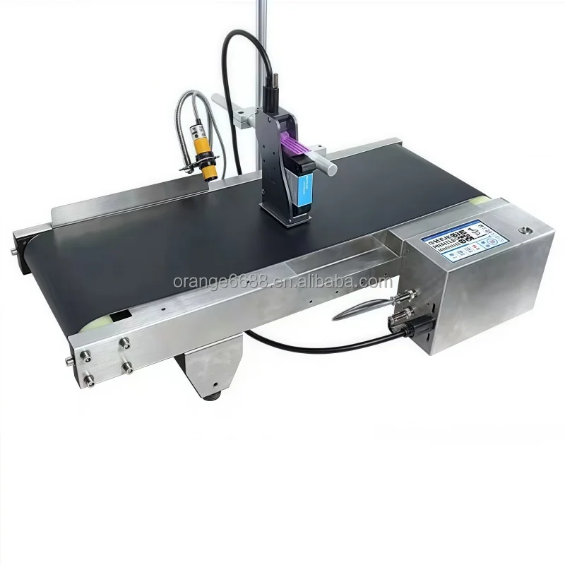 12.7mm 25.4mm Conveyor Printer Integrated Machine Smart Touch Screen Logo Date Paper Carton Bottle Online Inkjet Printer