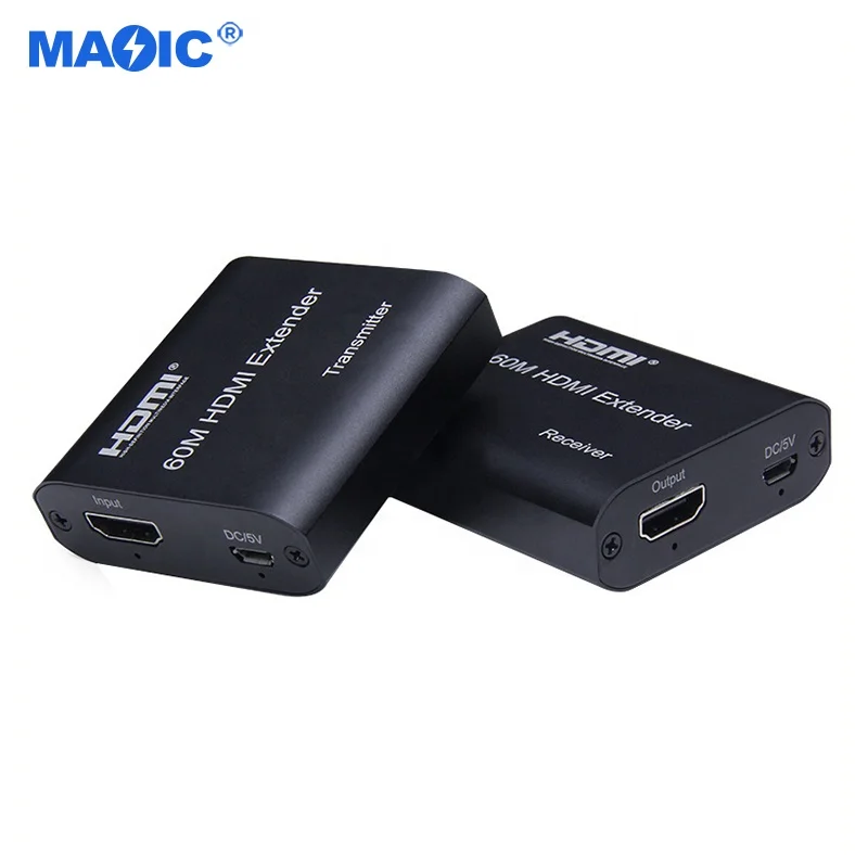 Audio Video Equipment HDMI to RJ45 Lan Network Extender Over Ethernet CAT5e/CAT6 Cable HDMI Extender 60m