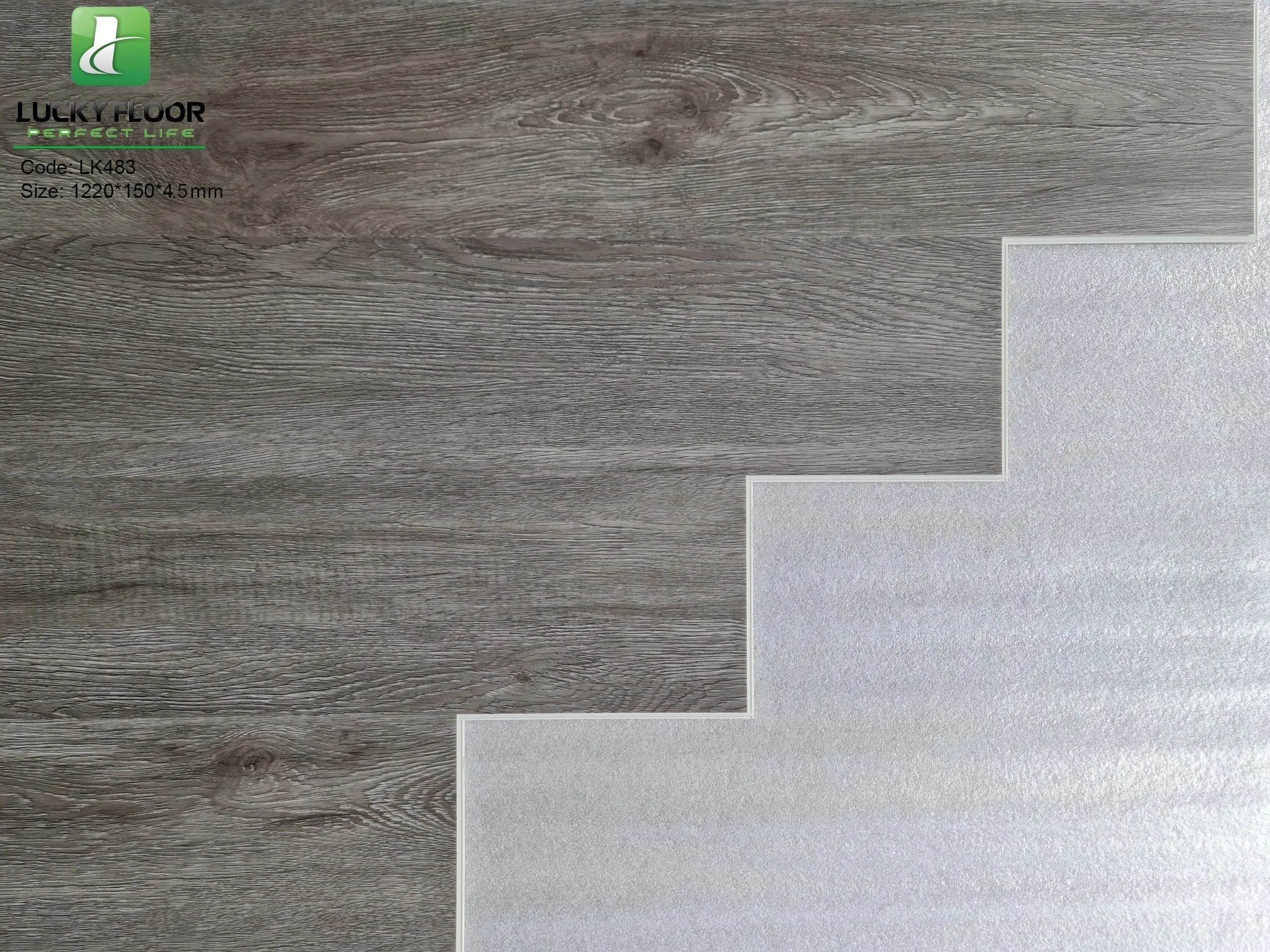 High-class Competitive price UV coating anti-slip anti-scratch deep embossed texture spc flooring