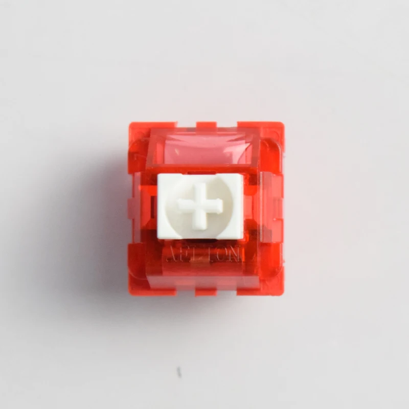 AFLION Tactile Double Gold Contact Golden Brown Keyswitch Gaming Keyboard Switches 80 million life axis shaft