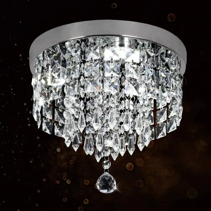Classic Designer Room Decoration Circle Home Ceiling Luxury Crystal