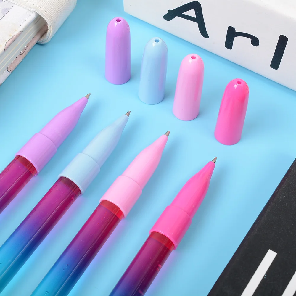 Novelty customized quicksand pen fairy magic floating liquid ballpoint pen magic wand pen for gift