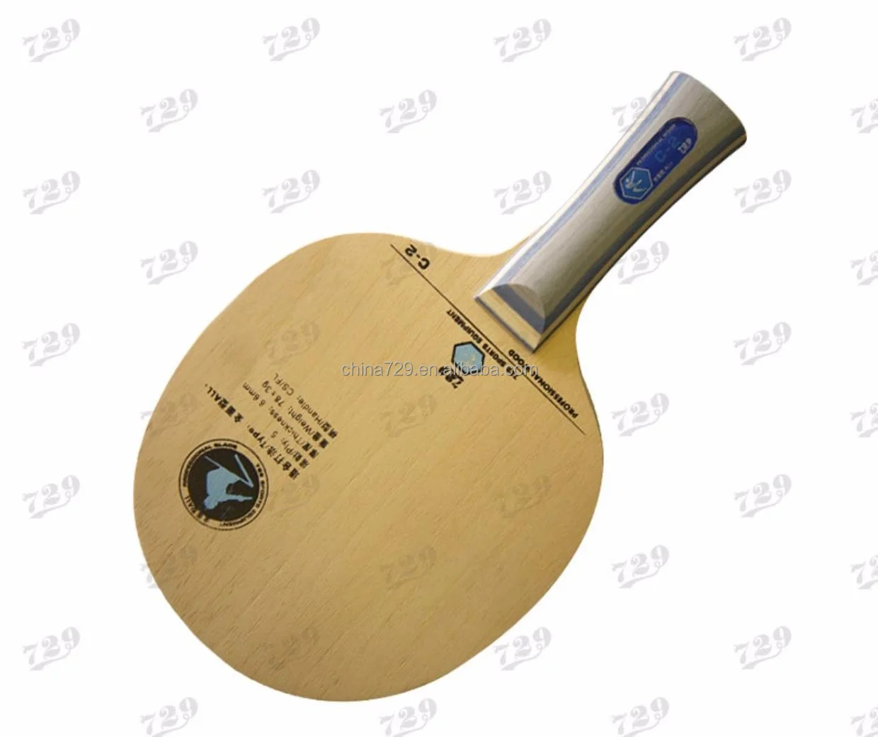 Custom Logo long 729 Friendship handle table tennis racket blade ping pong racket table tennis paddle racquet