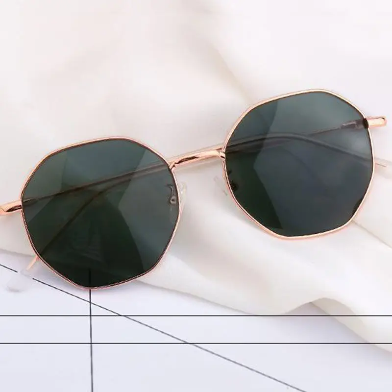 2024 luxury brand Square Sun glasses Metal sunglasses New men luxury glasses