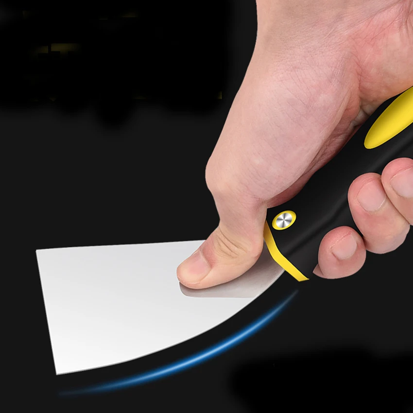 JNZ Stainless Steel Thickened Cleaning Putty Knife Shovel Wall Glass Sewing Tools with Handle Tile Floor