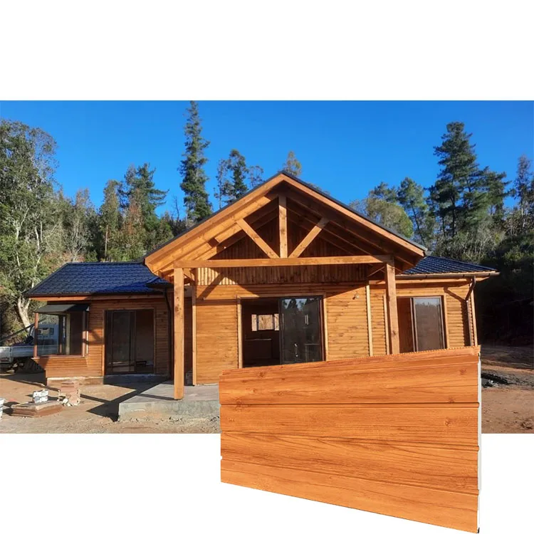 Wholesale Cheap Wall Sandwich Panel Metal Siding Panel Exterior Faca Prefab Bungalow Sandwich Wall Panel