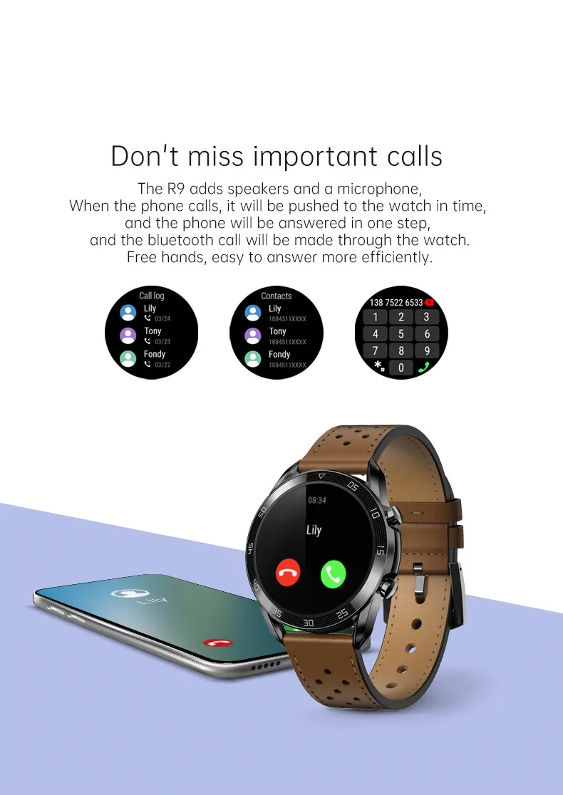 dt35 smartwatch 24 hour heart rate monitoring support bt call ip67 waterproof ecg smart watch with fundo app