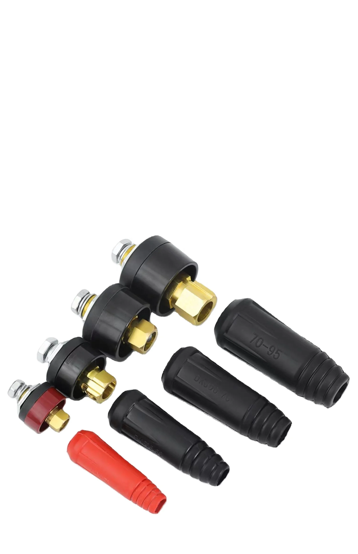 Welding Cable Connector10-25 35-50 50-70 70-95 Cable Joint Male Female Welding Connector Socket Plug Connectors Types