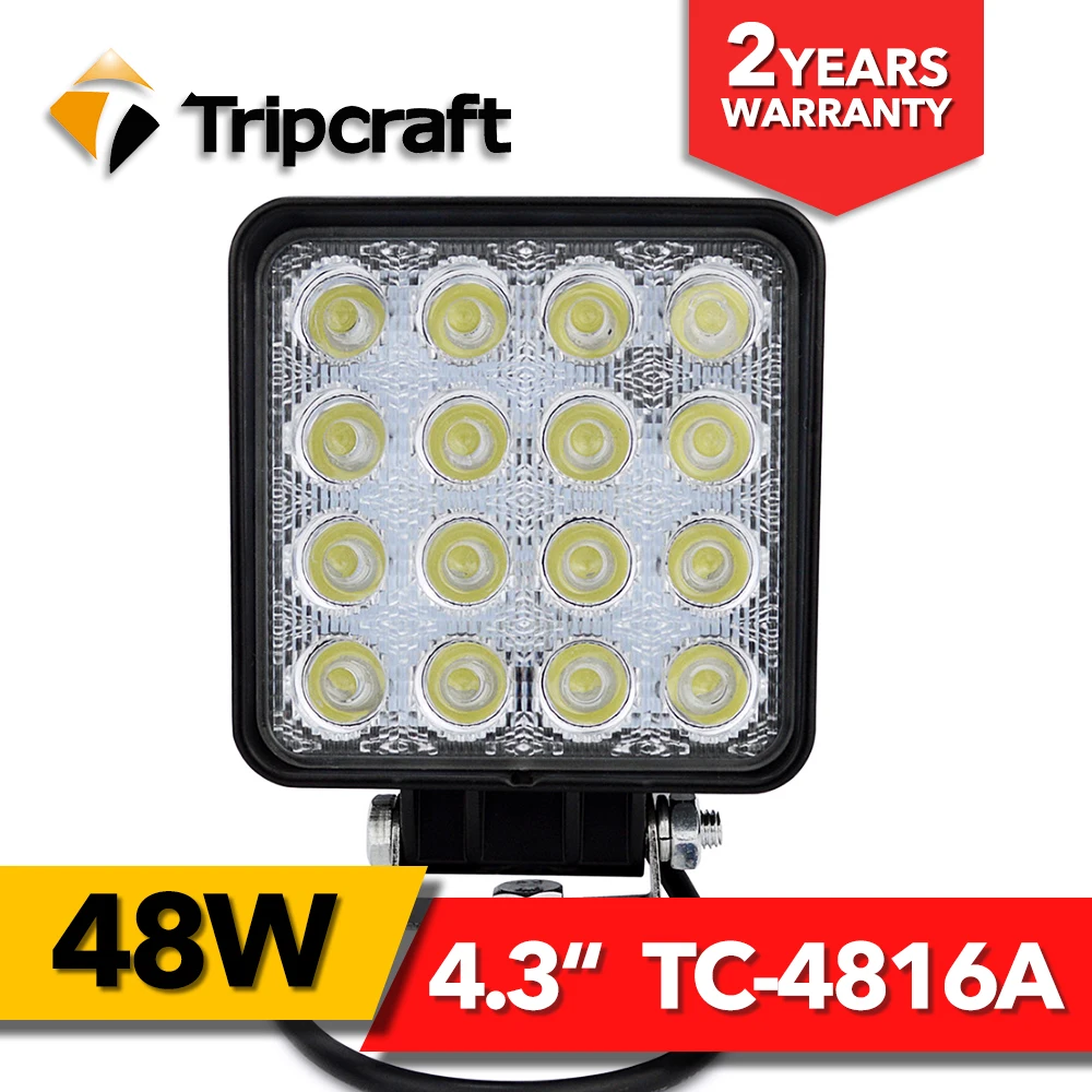 Factory price 4.3' 48W 10-30V DC led work light Spot beam light cheap LED work lamp