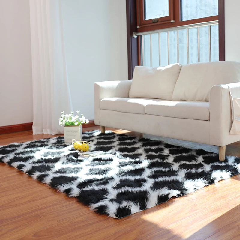 new design  shaggy carpet for living room  fluffy carpets and rugs living room big size