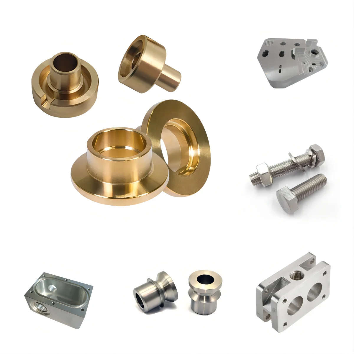 Aluminum Alloy Special-Shaped Parts CNC Lathe Processing Mechanical Parts Non-Standard Bushings Aluminum Special-Shaped Parts