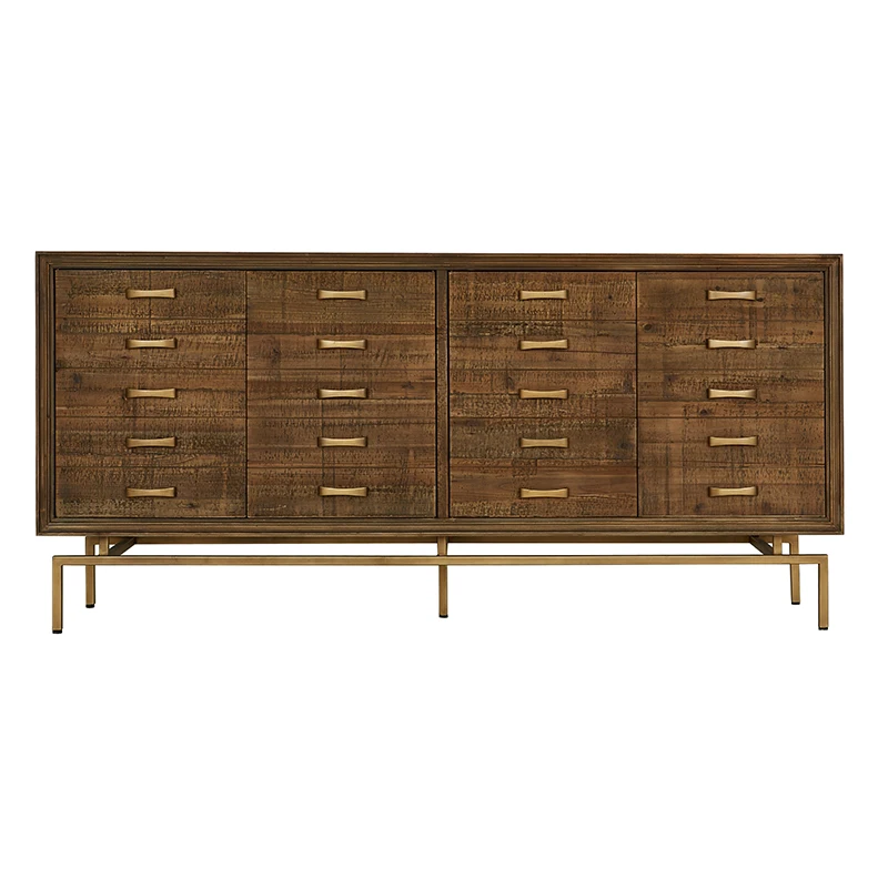 Старинная мебель MRS wood в винтажном стиле из дерева пихты, классические деревянные металлические буфетные шкафы