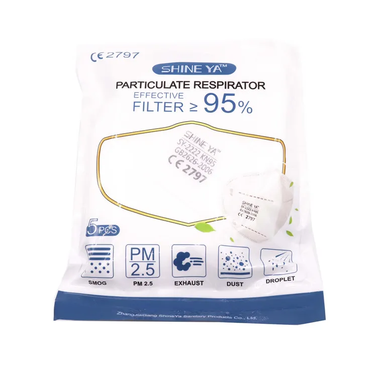 
EU Whitelist CE22797 3D Folding Kn 95 Kn95 Kn-95 GB2626-2006 Anti Dust PM2.5 Mouth Respirator Facemask Face Mask 