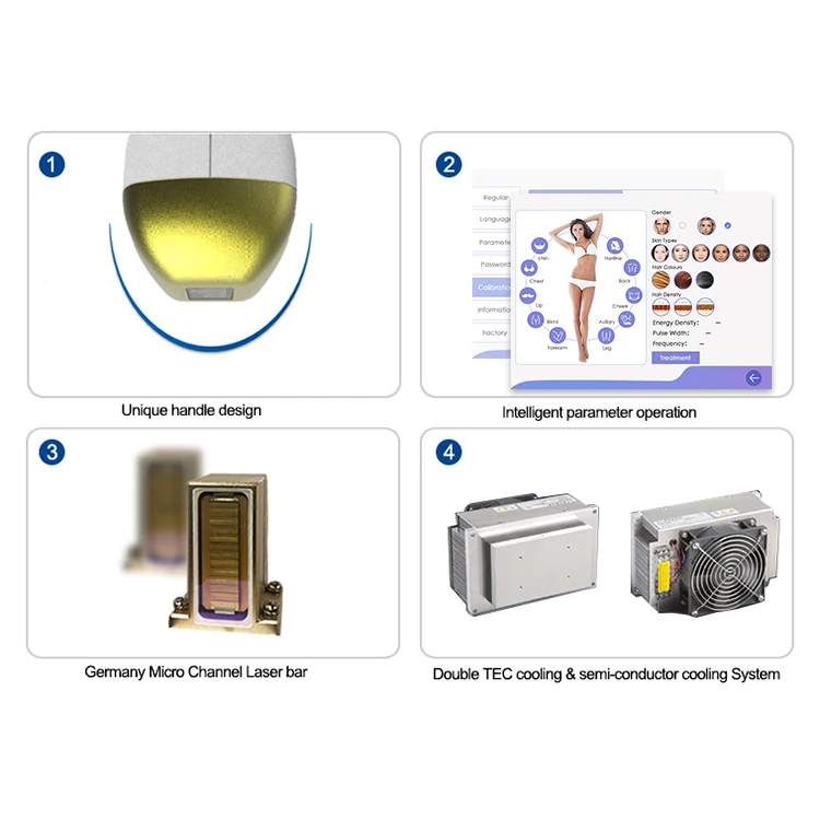 Professional manufacturer sale Laser Beauty Equipment 808nm diode laser hair removal 808portable diode laser hair removal machin