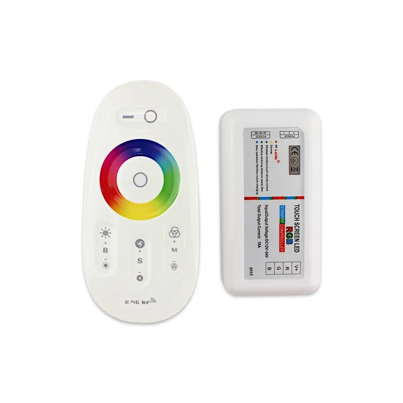 DC12-24V RGB Led Controller 2.4G RF Touch Screen Remote Control for RGB Led Strip