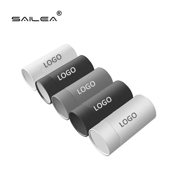 Eco-friendly Modern Cosmetics Packaging Carton Tube Cylindrical Food Grade Salt Container Paper