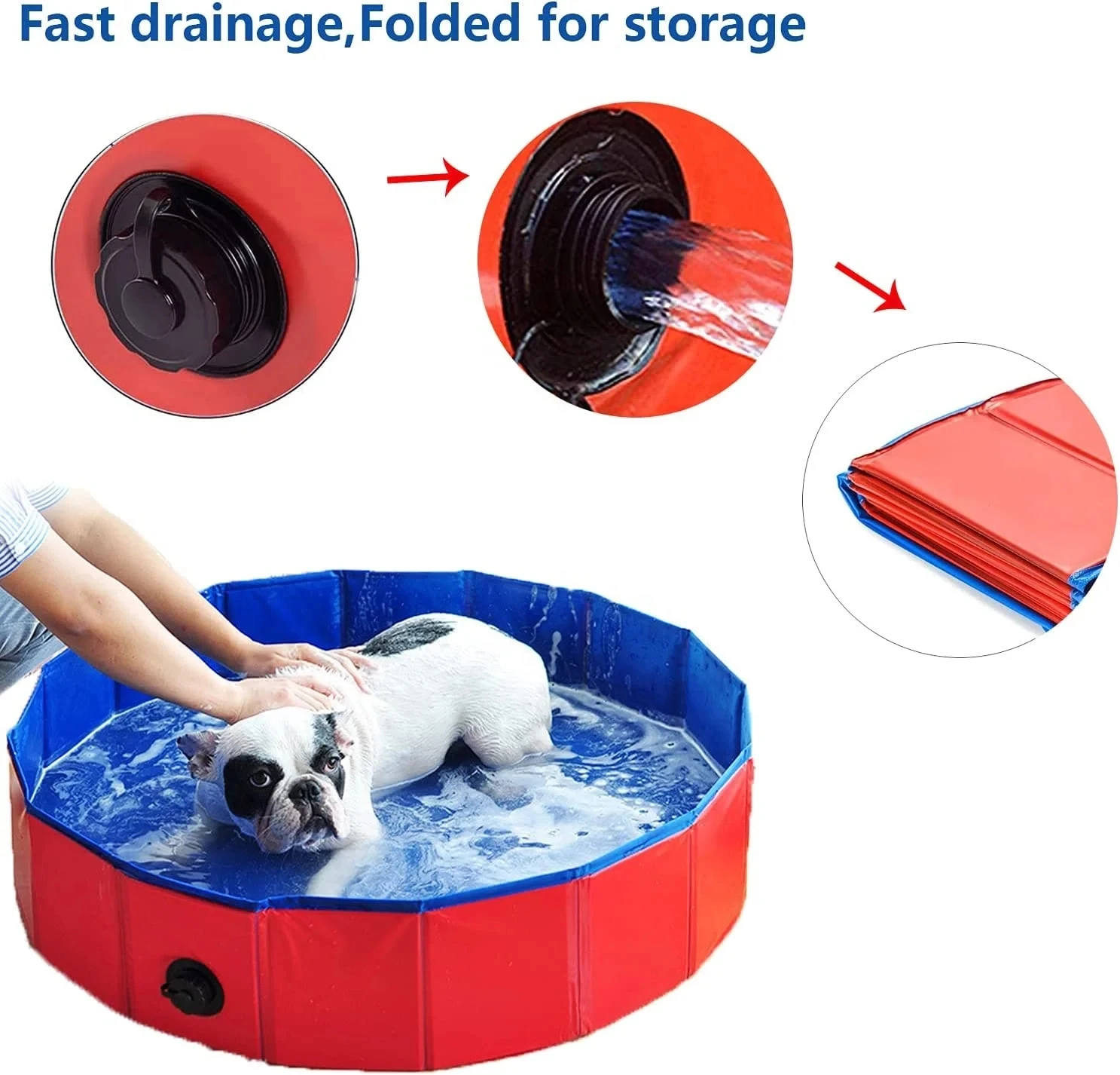 Hot Sale Portable Pet Bath Tub Foldable PVC Outdoor Dog Swimming Pool