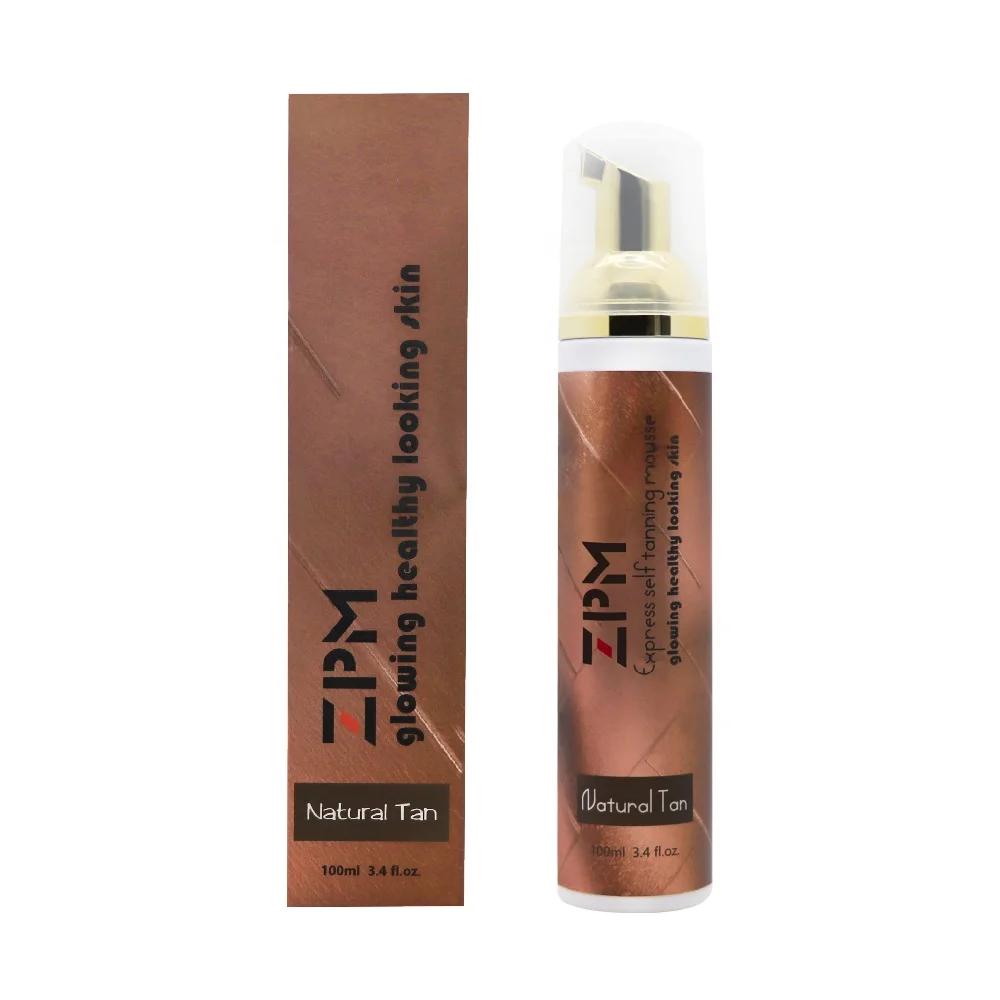 ZPM OEM/ODM Private Label Amazon Hot Sale Natural Looking Tan Sunless  Foam Browning Fake Tan Self Tanning Mousse