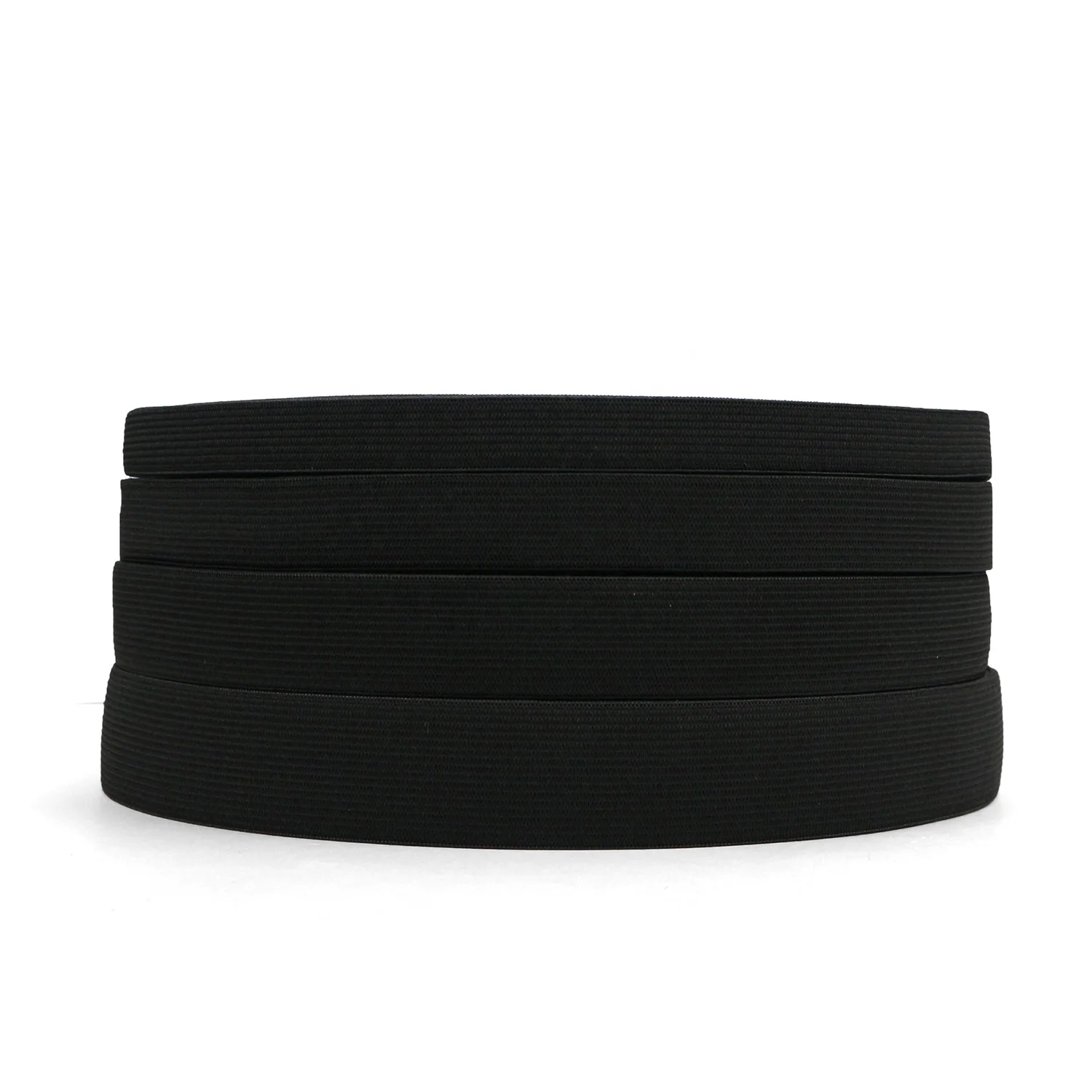 Прямая поставка с фабрики распродажа черно-белая плоская вязаная эластичная шпуля для ремесленных изделий шитья изготовления брюк и париков