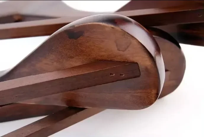 Custom color blue antique wholesale color painted wooden suit hanger factory sale YMTHanger