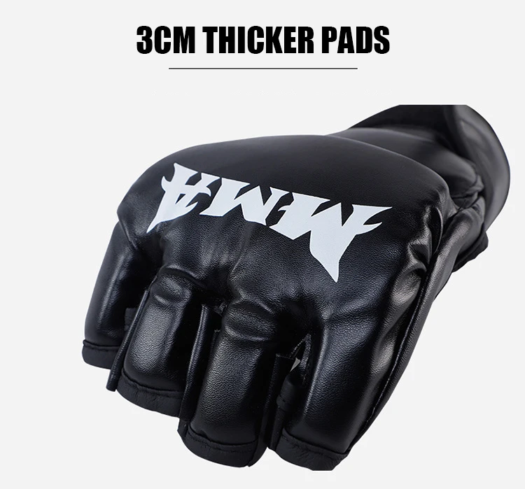 Custom Sports Thai Boxing Stronger Shockproof Punching Leather Training Gloves Winning PU Boxing Gloves