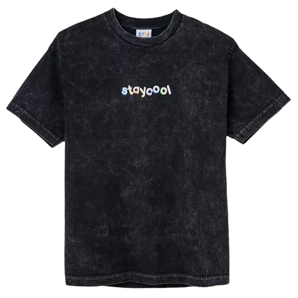 custom vintage graphic 100% Cotton oversized acid wash custom t shirt women t shirts t-shirt