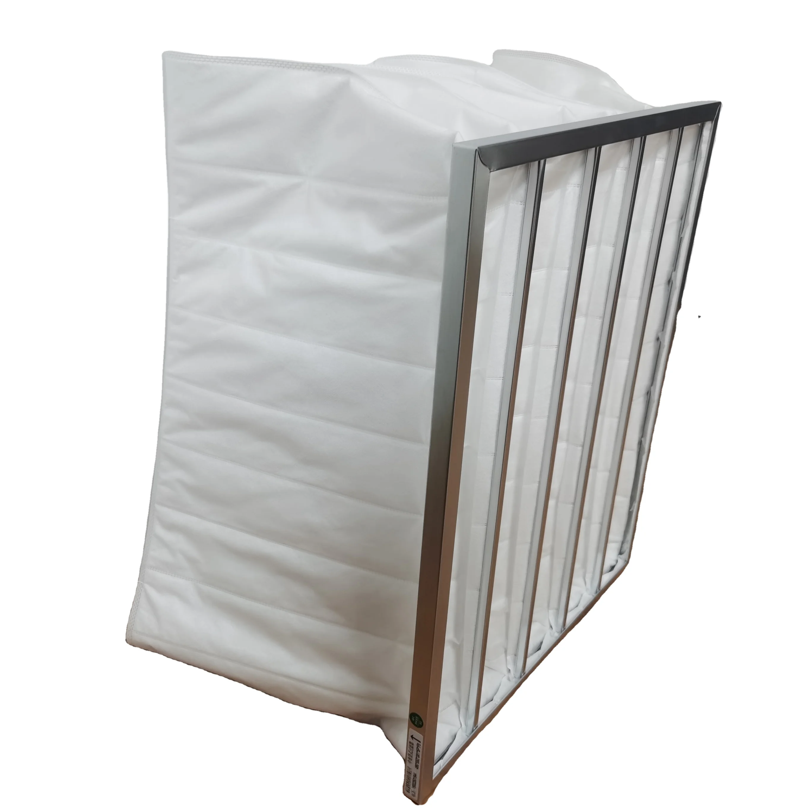 Industrial Customized F9 Efficiency Pocket Air Filter Aluminum Frame Paper Cotton Dust Filter HVAC System Used Farm Industries