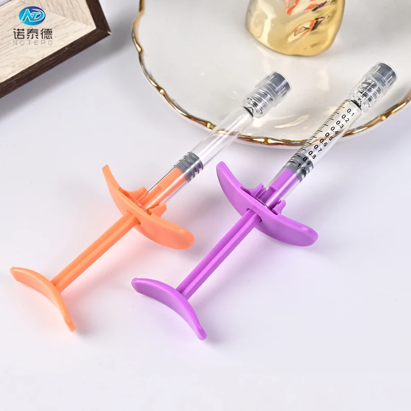 Manufacturer custom plastic plunger rod 1ml long glass prefilled syringe